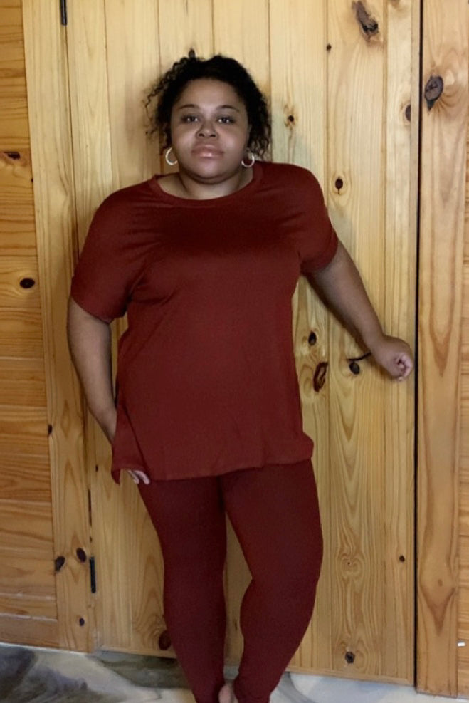 Voluptuous Solid Pant Set