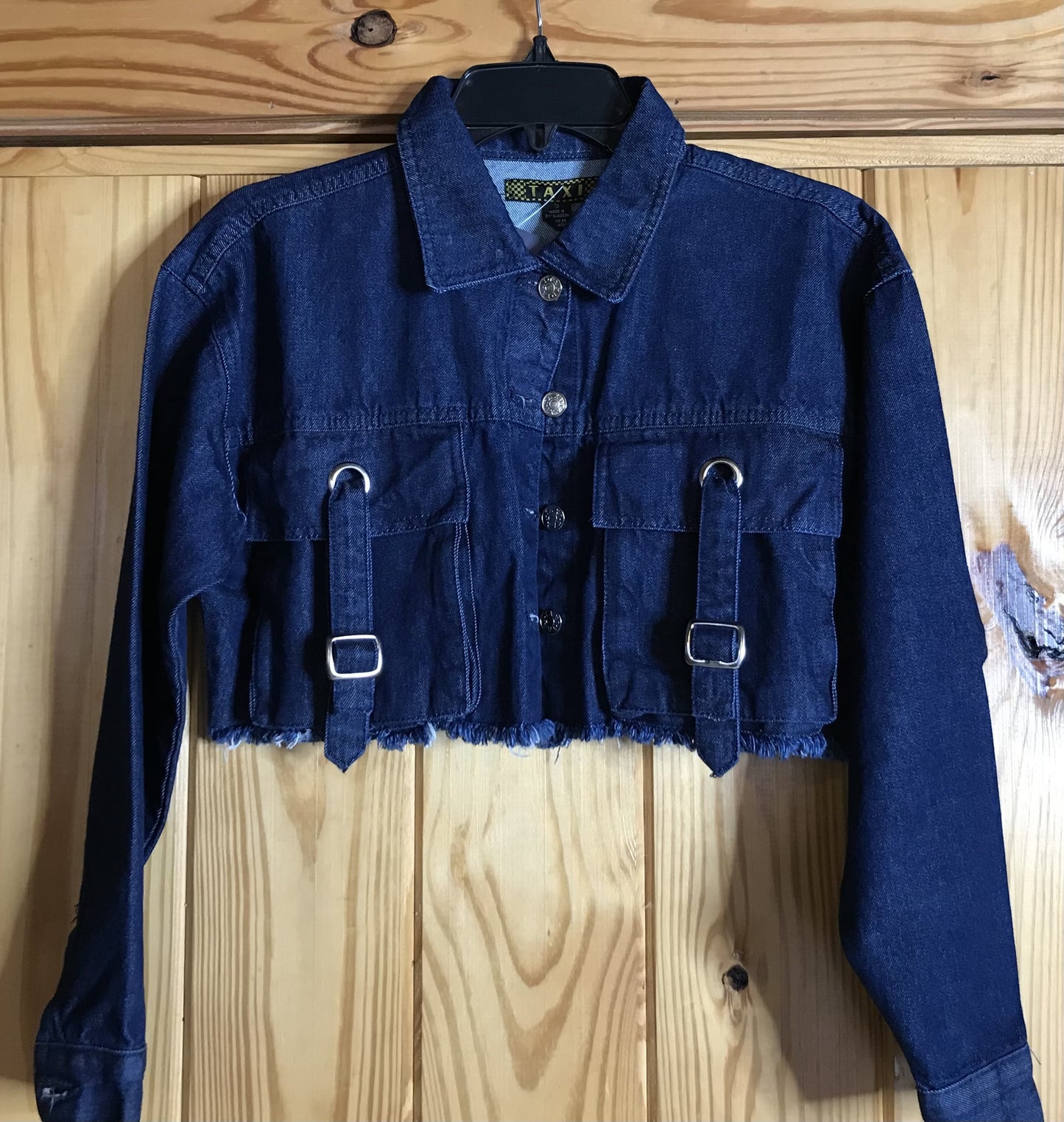 Belt Crop Denim Jacket