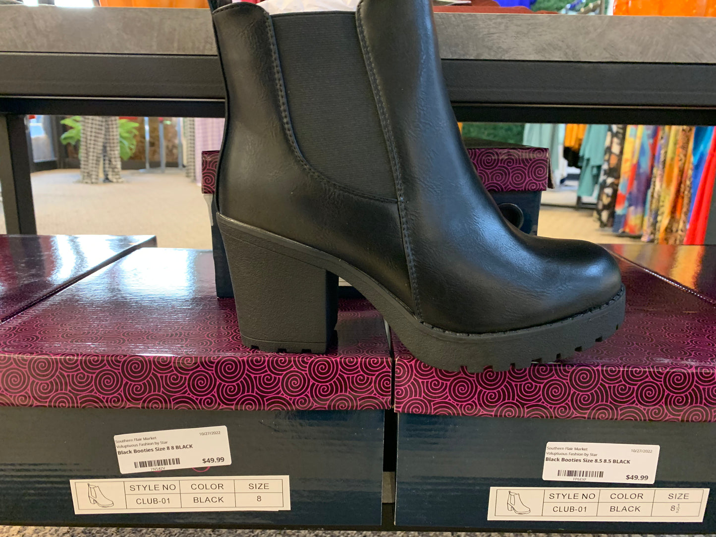 Sara Black Booties