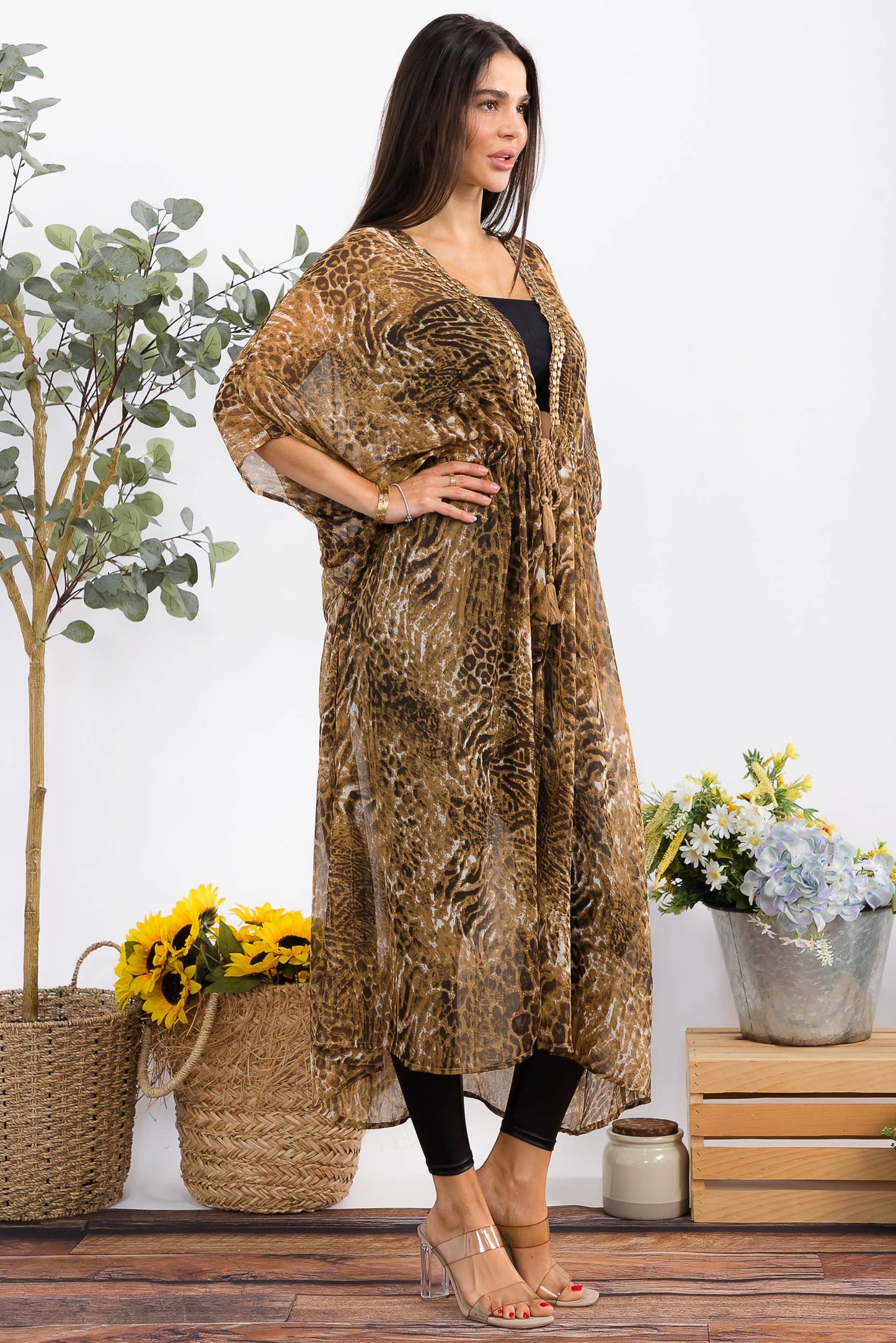 Cheetah Kimono