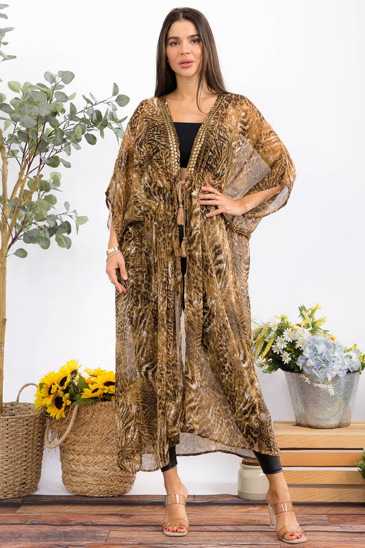 Cheetah Kimono