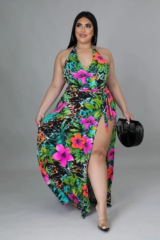 Imani Tropical Slay 2-Piece Swim Set