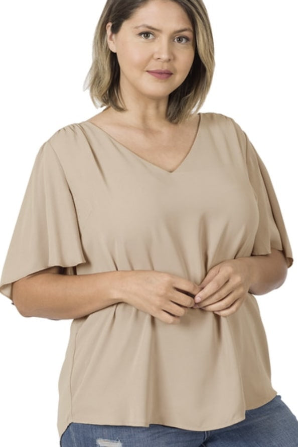 Waterfall Sleeve Top