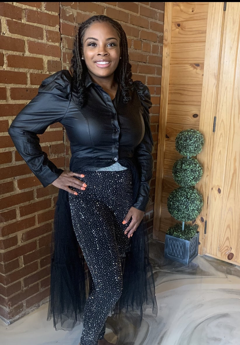Rhinestone Leggings