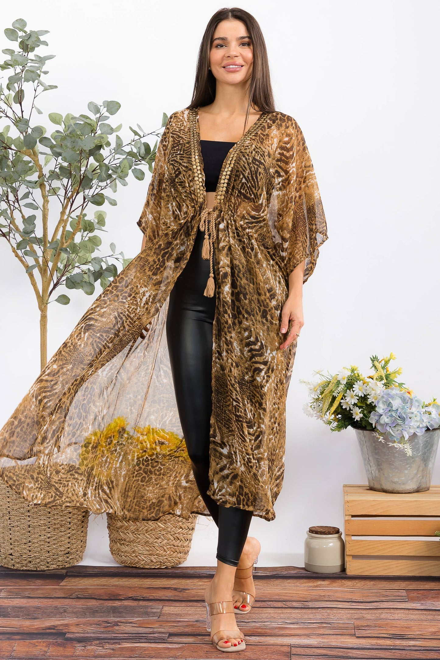 Cheetah Kimono