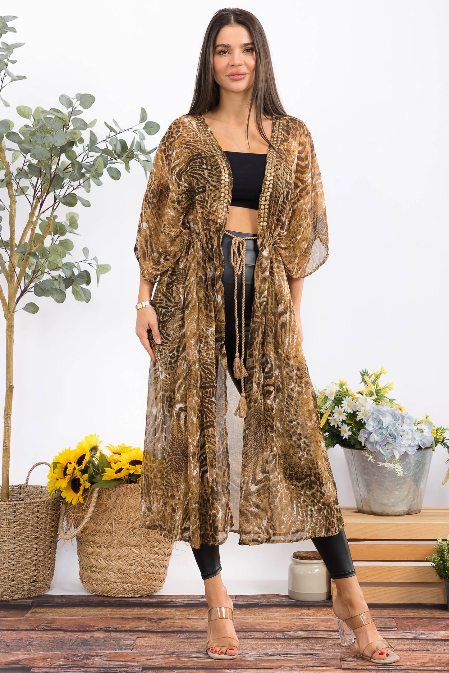 Cheetah Kimono