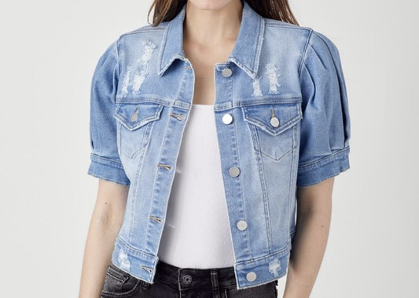 Vlux Denim Crop Jacket