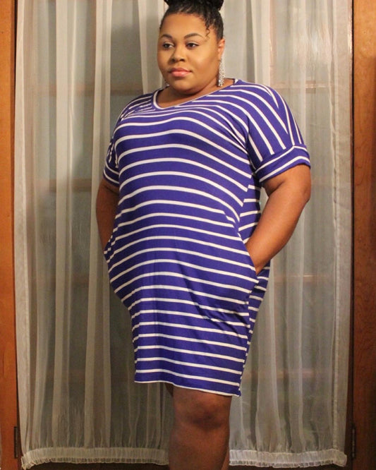 Voluptuous Stripe Dress